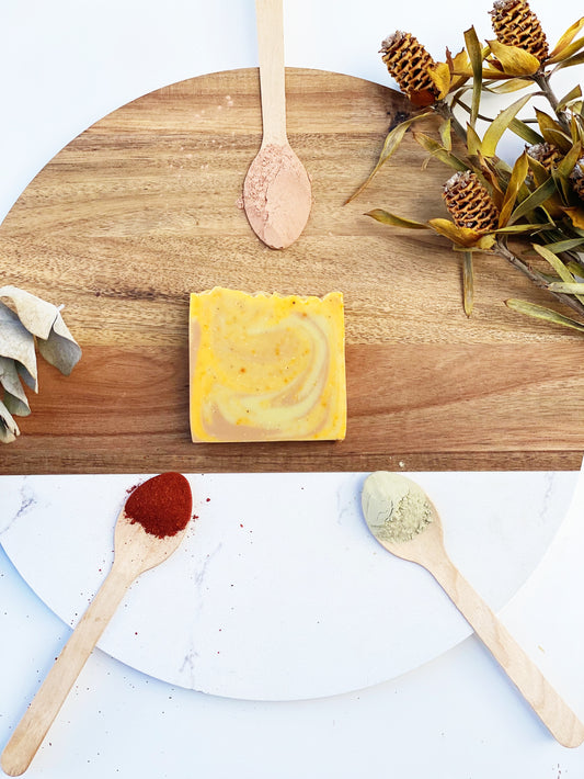 Orange & Peppermint Body Soap 110gr approximately